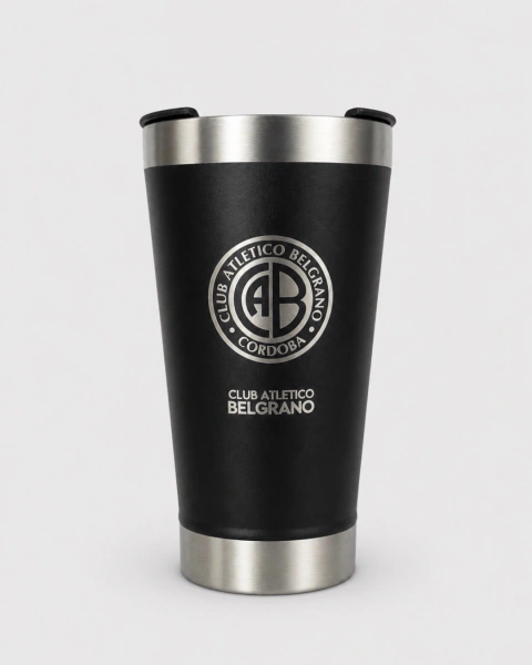 Vaso Térmico de Acero Inoxidable 500 ml con Tapa y Destapador – Belgrano de Córdoba