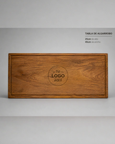 Tabla para Asado de Madera de Algarrobo 25 x 45 cm – Personalizable