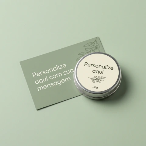 Mini Vela na Lata + Cartão (20g) - Escolha a Quantidade.