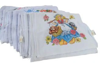 Pano de Prato Pé de Galinha Estampado 42 x 68 cm