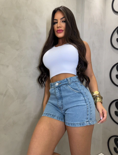 SHORT JEANS SENSAÇÃO DUAS COST