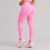 Legging Cós Franzir Modeladora Empina Bumbum Wave Rosa Bebê - comprar online