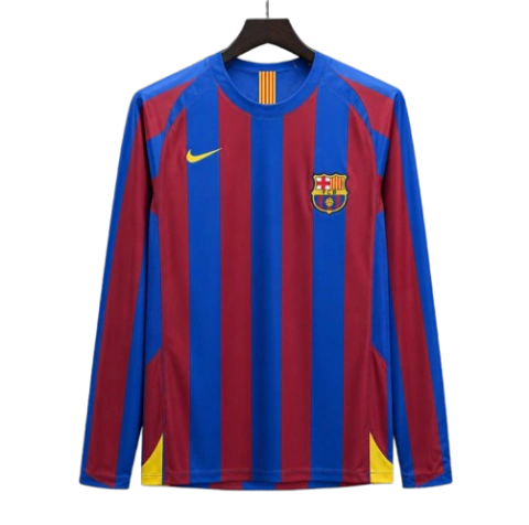 camisa-retrô-barcelona-home-2005-06-nike-manga-longa-cor-azul-vermelho-th-mantos-br