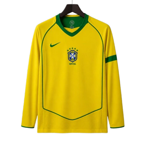 camisa-retrô-seleção-brasileira-home-2004-nike-manga-longa-cor-amarela-th-mantos-br