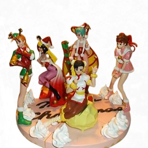 CAPCOM Girls Set 5 Figuras Edición Especial Navidad + Happy Valentine Sakura, figuras nuevas
