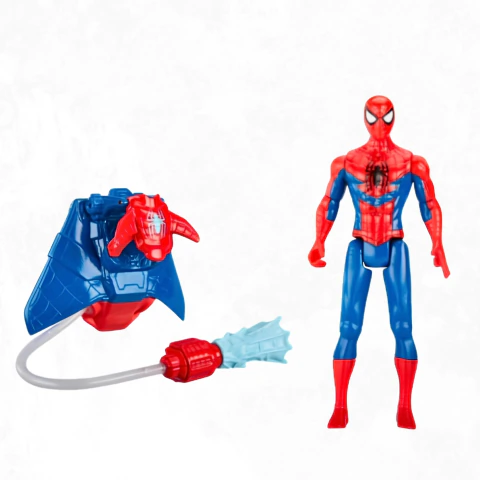Figura Spider-Man Web Splashers con Mochila Acuática – Hasbro Marvel, nueva