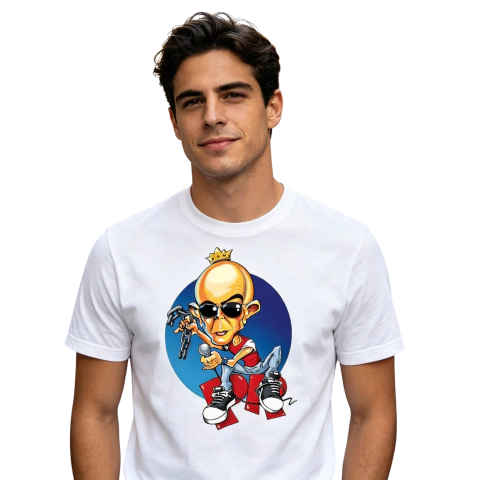 Remera Patricio Rey en caricatura