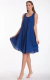 Vestido corto algodon frente bolsas accesorio botones