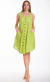 Vestido corto algodon frente bolsas accesorio botones - comprar en línea