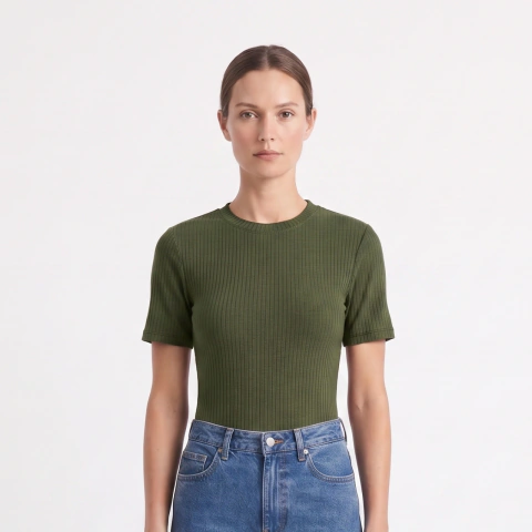 Blusa Essence Marrom Verde Moss