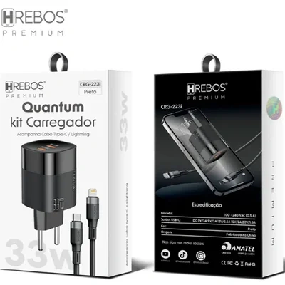Kit Carregador Quantum - Type C / Lightning