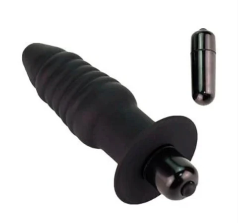 PLUG ANAL VIBRADOR BATERIA LR44 11 X 3CM