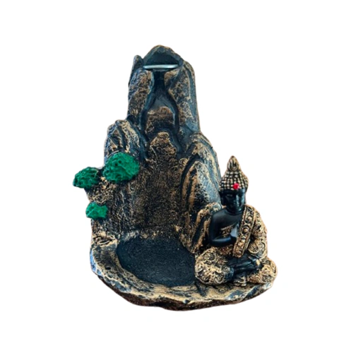 Incensário Cascata - Buda, Ganesha e Buda Lilas