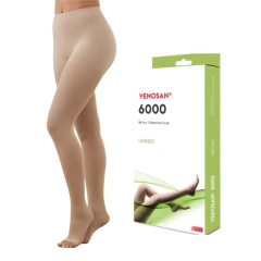 visão frontal Meia-Calça de Compressão Venosan 6000 20-30 mmHg Pé Aberto