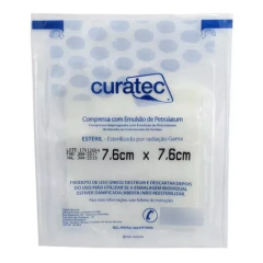 Curativos Compressa Petrolatum 7,6 X 7,6cm Curatec Kit 5 - comprar online