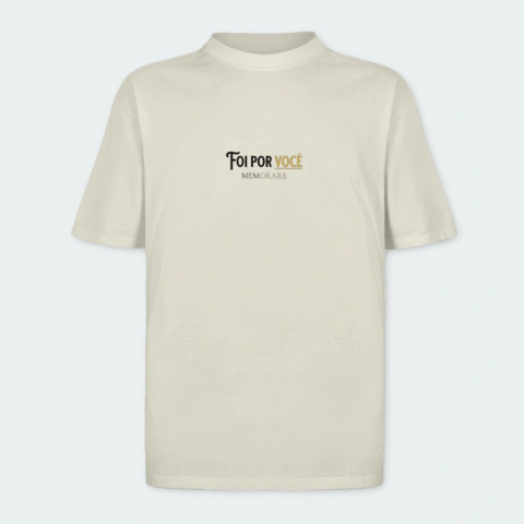 Camiseta Oversized Signature Foi Por Você