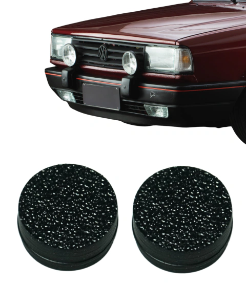 Kit 2 Tampa do Furo para Batente Borracha do Para-choque Gol Quadrado Cl Gti Gts Voyage Saveiro