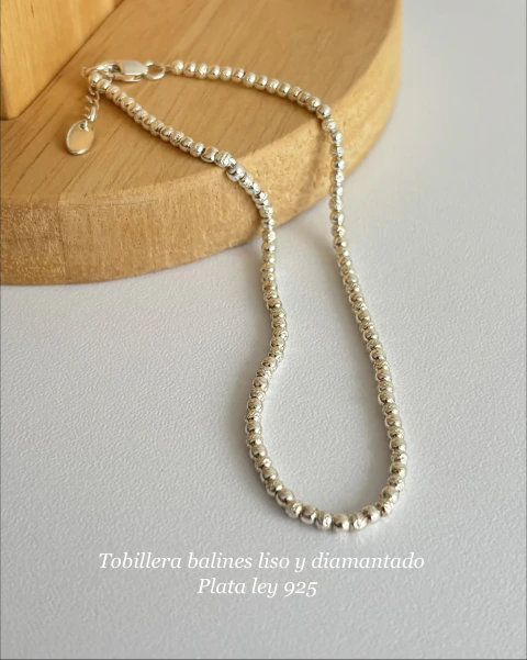 TOBILLERA BALINES PLATA 925