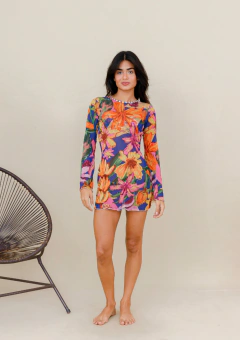 Vestido Serena Tropicália Tule