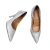 Sapato Scarpin Vizzano Plissado Salto Alto Fino -Prata - comprar online