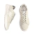 Sapatênis masculino casual da marca Aramis na cor off-white/bege, confeccionado em cabedal de couro macio com recortes geométricos e costuras alinhadas que conferem sofisticação ao design.