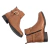 Bota Feminina Bottero Cano Curto Em Couro Fivela - Conhaque - comprar online