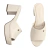 Tamanco/mule feminino da marca Bebecê na cor off-white/bege, confeccionado em material sintético de textura suave e design minimalista tamanco slide.