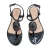 Sandália Rasteira La Femme Elegance Com Detalhe - Preto - comprar online