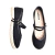 Sapatilha Boneca Moleca Slip Em Camurça Corda - Preto - comprar online