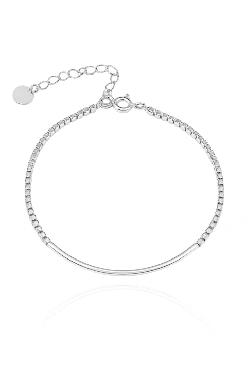 PULSEIRA DE PRATA 925 MODELO RIVIERA