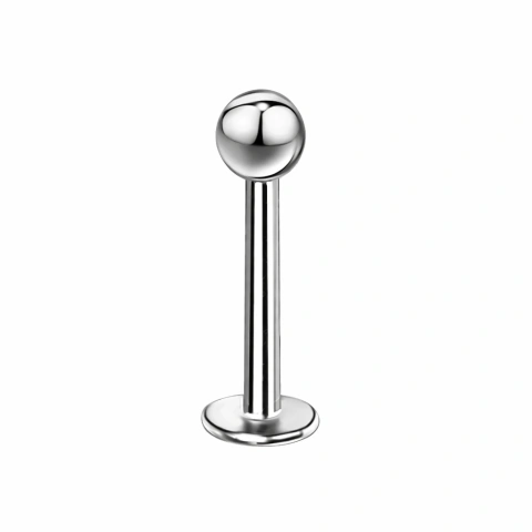 PIERCING TITÂNIO MODELO LABRET BÁSICO