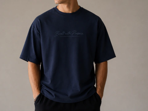 Oversized Premium Bordada | Built with Purpose