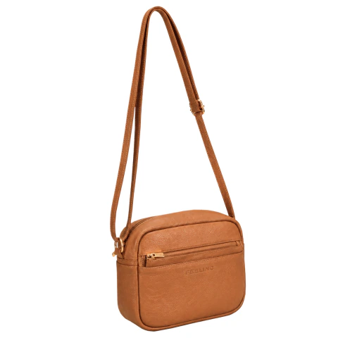 Bolsa Crossbody Transversal Feminina em Couro Legítimo Layered Pocket – Lingiardi Ref. 25716