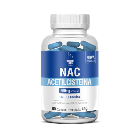 NAC - Acetilcisteina 60 Cápsulas