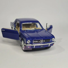 Miniatura Carrinho de Ferro Ford Mustang 1964 Antigo escala 1:36 die cast Fidget Toys - Mestre Colecionador