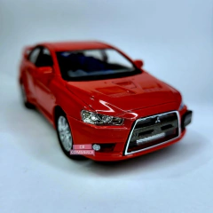 Miniatura Carrinho de Ferro Mitsubichi Lancer Evolution 2008