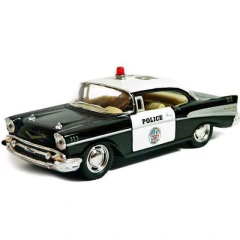 Miniatura Carrinho de Ferro 1957 Chevrolet Bel Air Policia - comprar online
