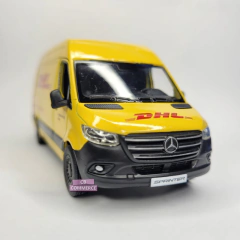 Miniatura Carrinho de Ferro Mercedes Sprinter DHL Transportadora na internet