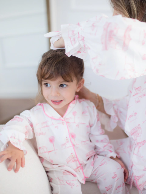 PIJAMA INFANTIL MANGA LONGA EM VISCOSE JUJU LE CIRQUE
