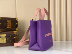 Bolsa Louis Vuitton Mini Shopper Tote em couro roxo na internet