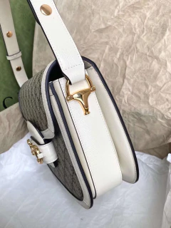 bolsa gucci calfskin 1955 monogram branca
