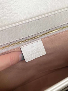bolsa gucci calfskin 1955 monogram branca - Zoe Imports