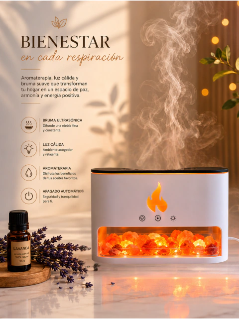 Humificador de Piedras de Sal - Bienestar en cada respiración