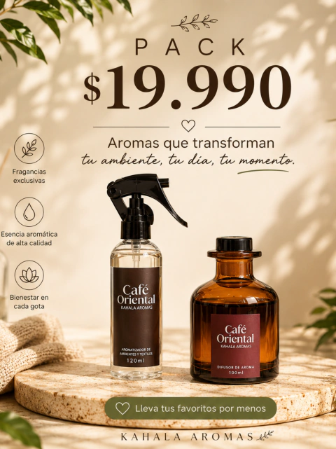 Pack Experiencia Aromática – Difusor y Aromatizador