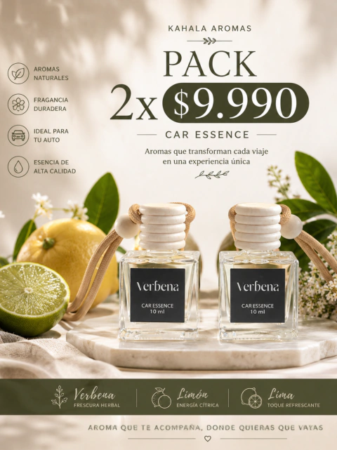 Pack Car Essence Dúo – Kahala Aromas