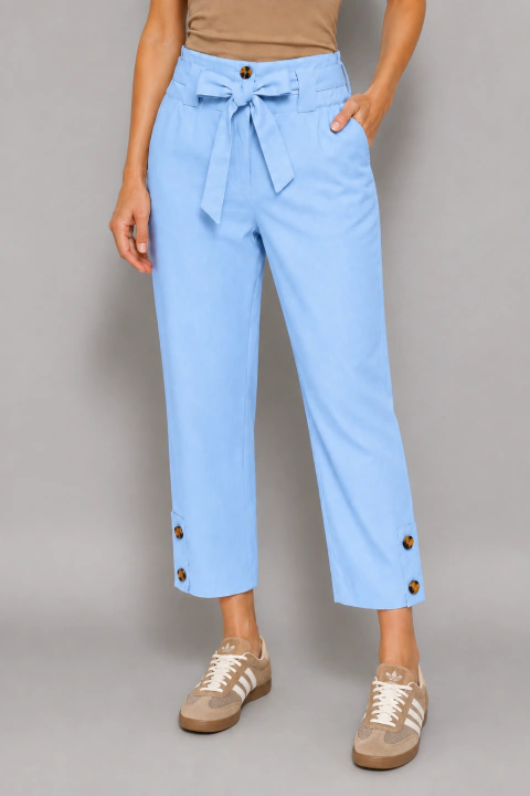 CALÇA LINHO MISTO MARINA