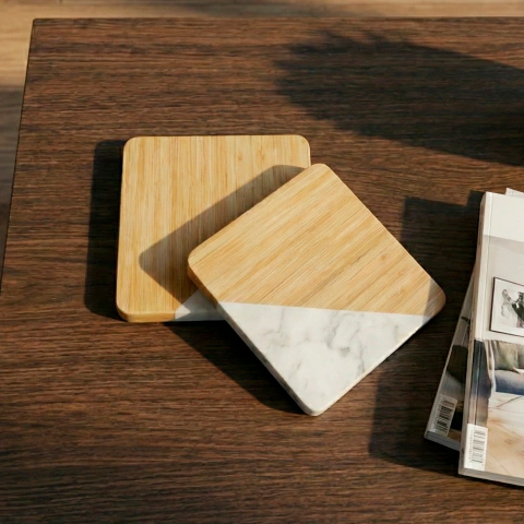 POSAVASOS PARA TAZAS CUADRADO 2 PIEZAS