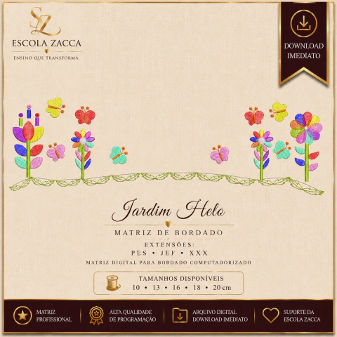 Matriz de Bordado – Jardim Helo