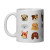 Caneca de Cerâmica Estampa Cães Fofos na internet