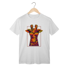 Camiseta Manga Curta T-Shirt Classic - Estampa Girafa Pop Art